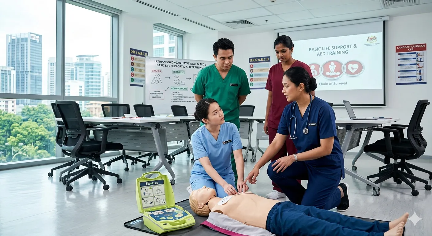 BLS training session